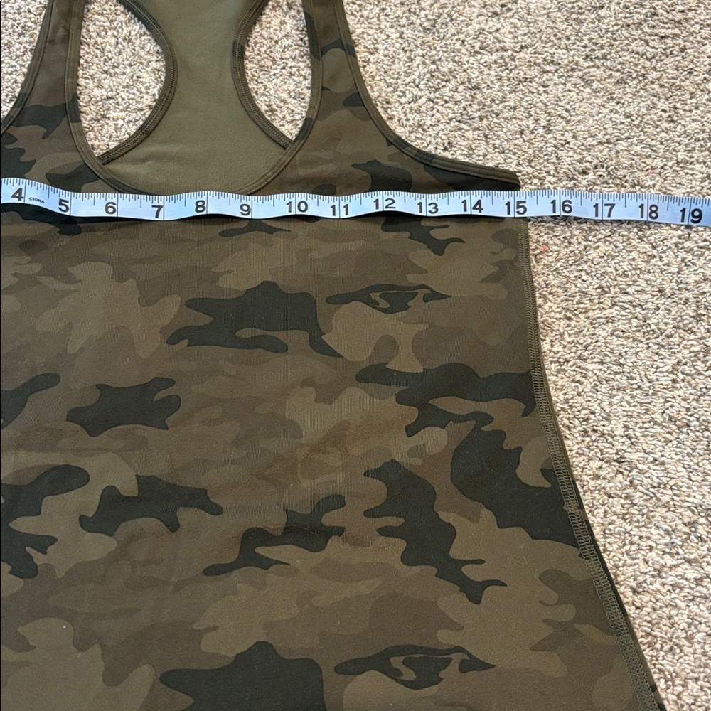 Green Camo Racerback Tank Top - Picture 2 of 4